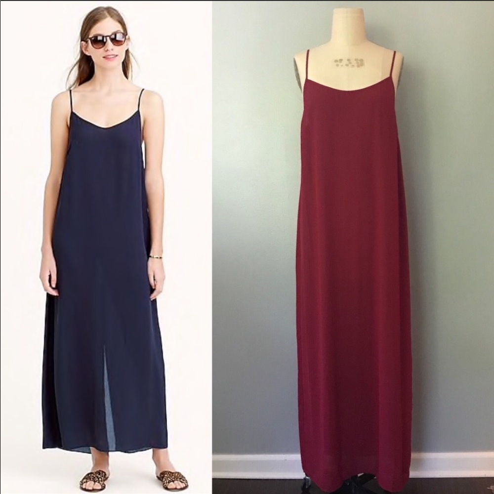 NWOT Jrew crepe maxi dress